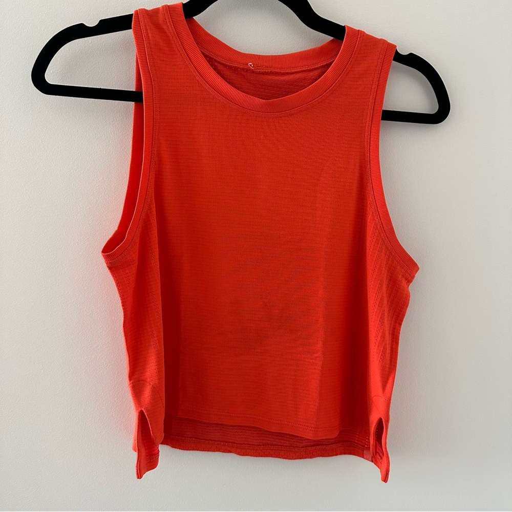 Lululemon Athletica Red Crop Top
